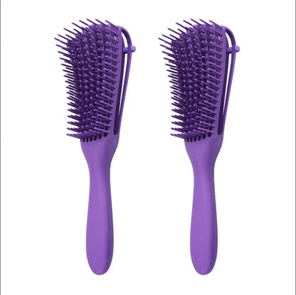 Knotted Haircut Massage Octopus Curling Comb in various colors for gentle detangling and scalp massage
