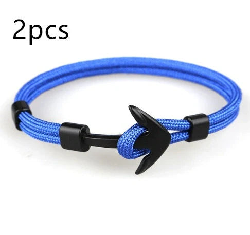 Unisex Pirate Anchor Bracelet with detailed nautical design, perfect for sea lovers and fashion enthusiasts.