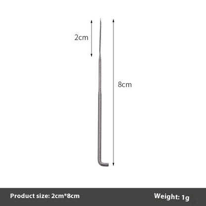Wool felt stamp pin handicraft tool with oil-free needles in 9.0cm, 8.6cm and 7.8cm lengths and multiple needle types