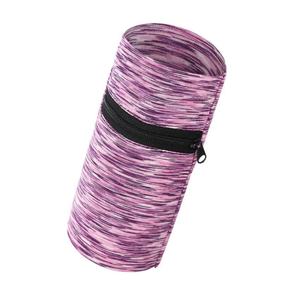 Sports arm bag with adjustable strap showing multiple colour options including striped patterns