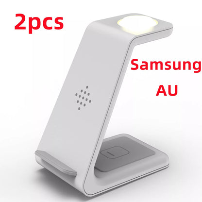 3-in-1 Fast Charging Station for Samsung Galaxy Watch and Buds, compact and efficient