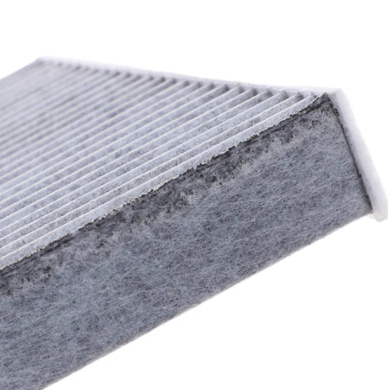 Air conditioning filter element grid for Geely models including Geometry A, Geometry C, Emgrand GSE, Bin Yue PHEV PRO, ICON BSG, measuring 215 x 210 x 30 mm with grey colour
