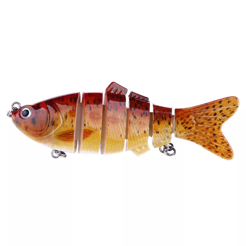 Plastic bait fish with high-strength hooks for effective fishing