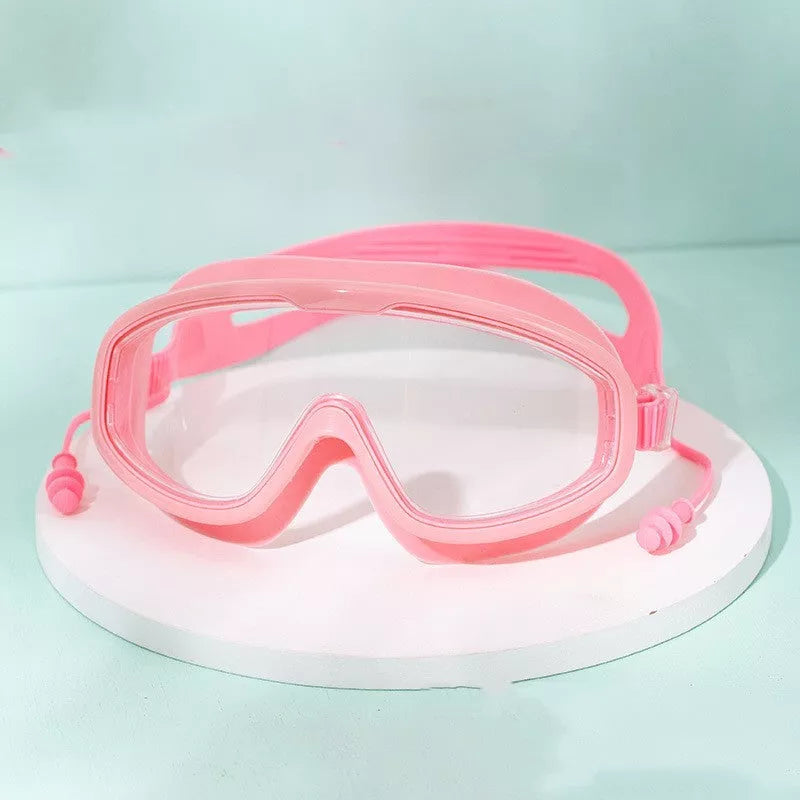Large frame waterproof anti-fog HD swimming goggles for adults in multiple colors