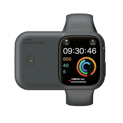 Apple Watch portable wireless charging case power bank with silicone protective sleeve