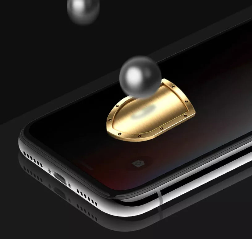 Tempered glass screen protector for iPhone with peep-proof privacy feature