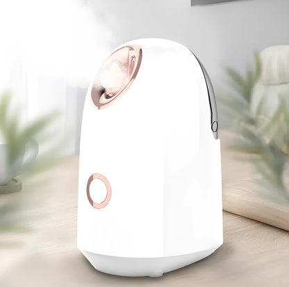 White 220V 280W steam facial spray hydration apparatus with 150ml tank and thermal mist