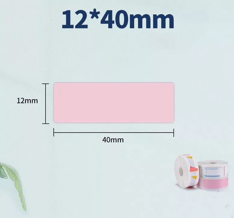 Pure color label thermal paper rolls for home and office organization