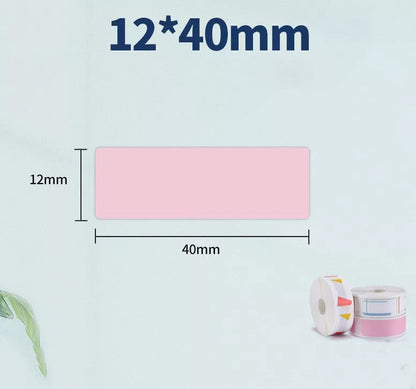 Pure color label thermal paper rolls for home and office organization