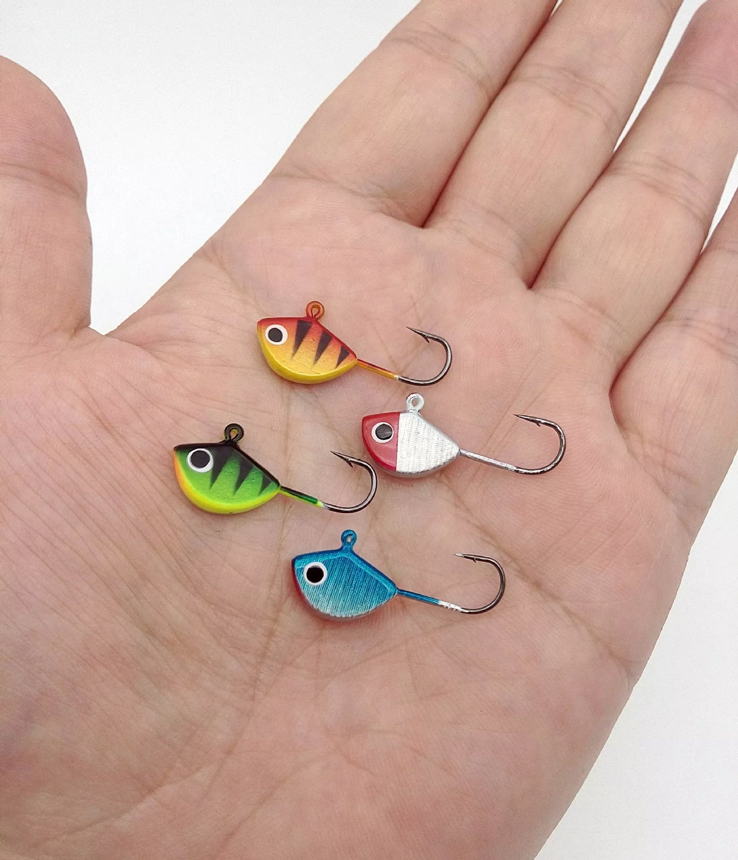 Ice fishing hook set with 26 mini lead hooks for winter fishing