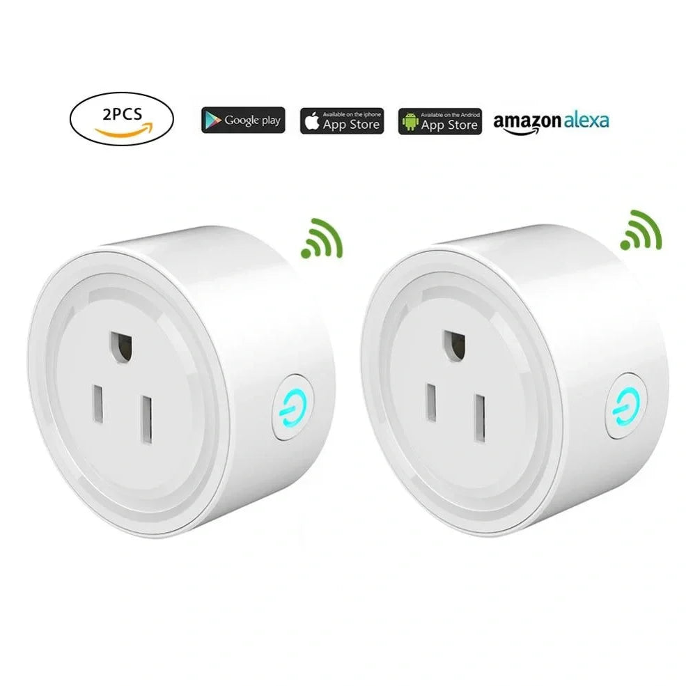 Wi-Fi smart plug with 4 power sockets and USB ports for remote control of devices
