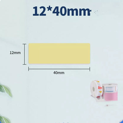 Pure color label thermal paper rolls for home and office organization