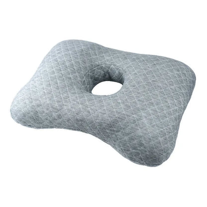 Beauty salon single hole ear pillow in Boer Gray colour, measuring 39x28x6cm with polyester fibre filling