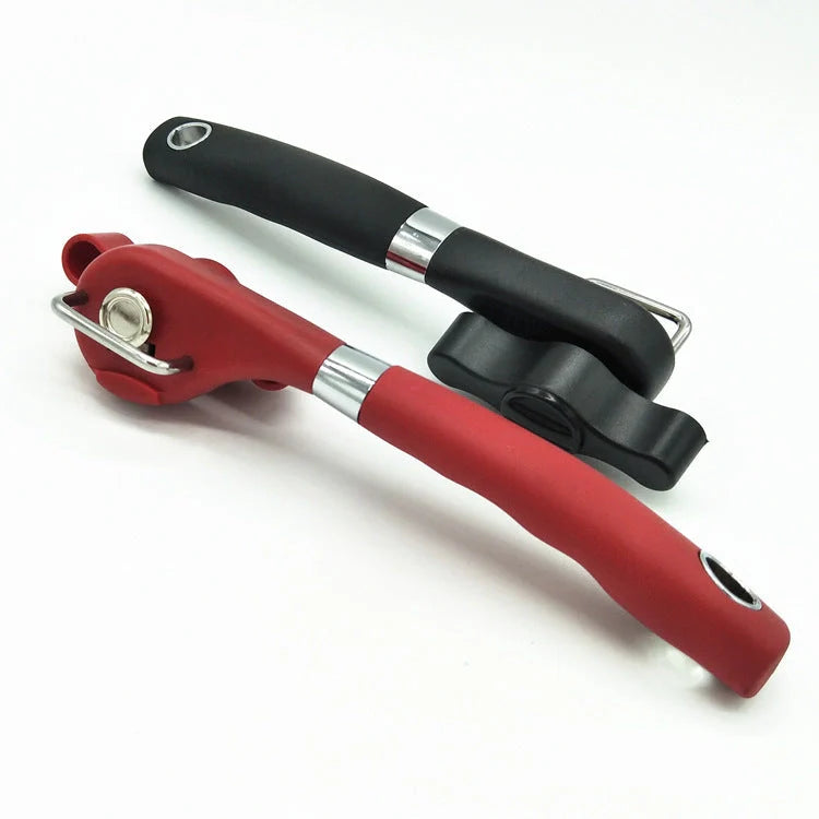 German quality can opener with ABS head, rubber handle, and DC53 blade