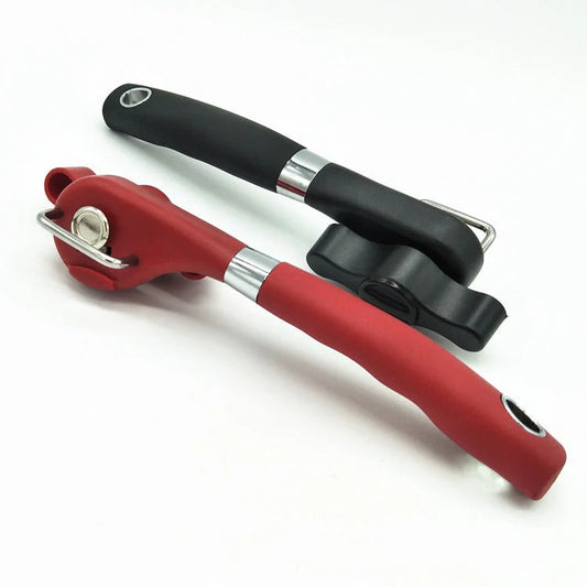 German quality can opener with ABS head, rubber handle, and DC53 blade