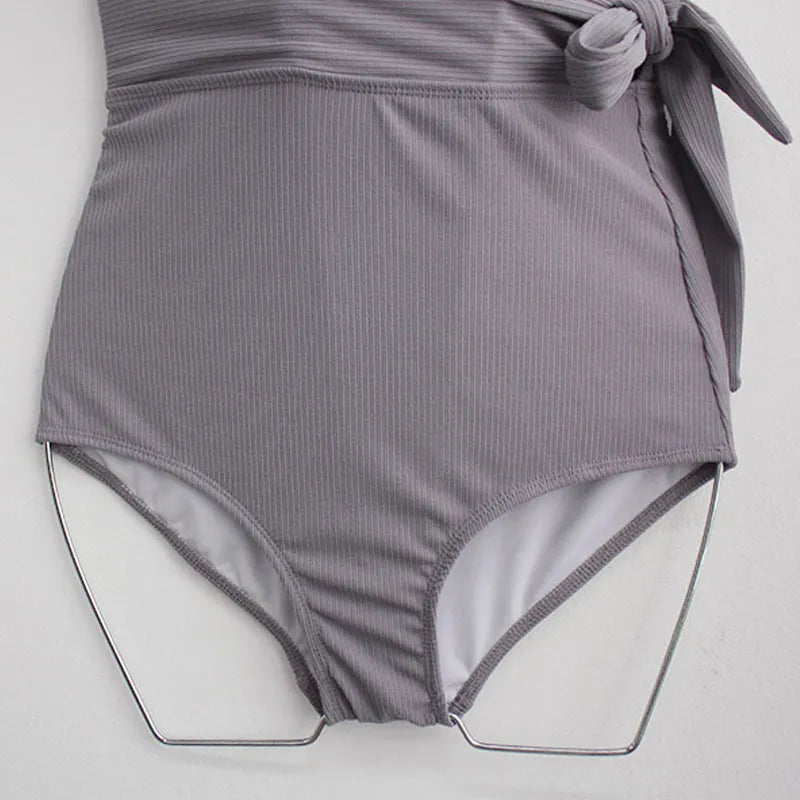 One-piece swimsuit with chest pad, polyester, tight-fitting solid colour colour-matching swimwear in M L XL