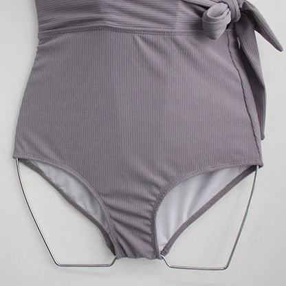 One-piece swimsuit with chest pad, polyester, tight-fitting solid colour colour-matching swimwear in M L XL