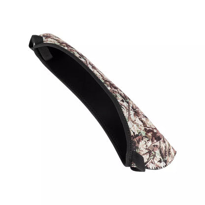 Reversible neoprene scope cover for tactical and outdoor use in black and camouflage print