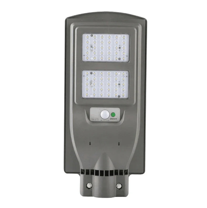 Integrated solar street light garden light showing 2835 lamp beads and solar panel, suitable for 4-6m installation height