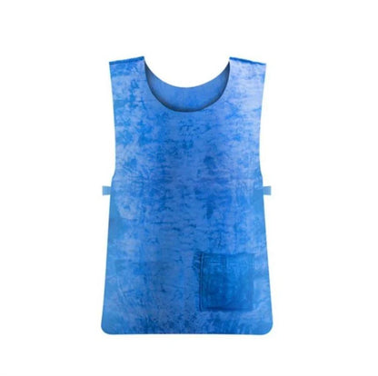 Unisex Iced Vest in blue for summer heat relief, 61x40cm