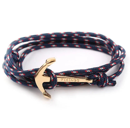 Unisex Pirate Anchor Bracelet with detailed nautical design, perfect for sea lovers and fashion enthusiasts.
