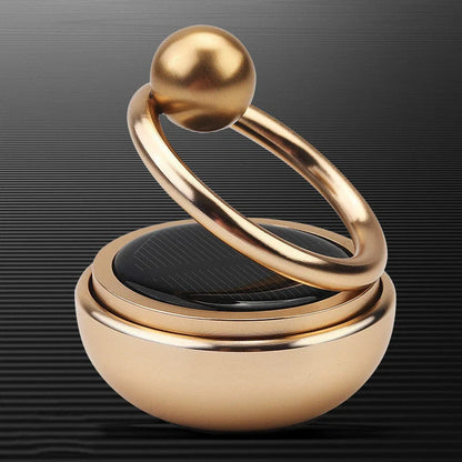 Solar Rotate Car Perfume Air Freshener in various colors with 360-degree rotation feature