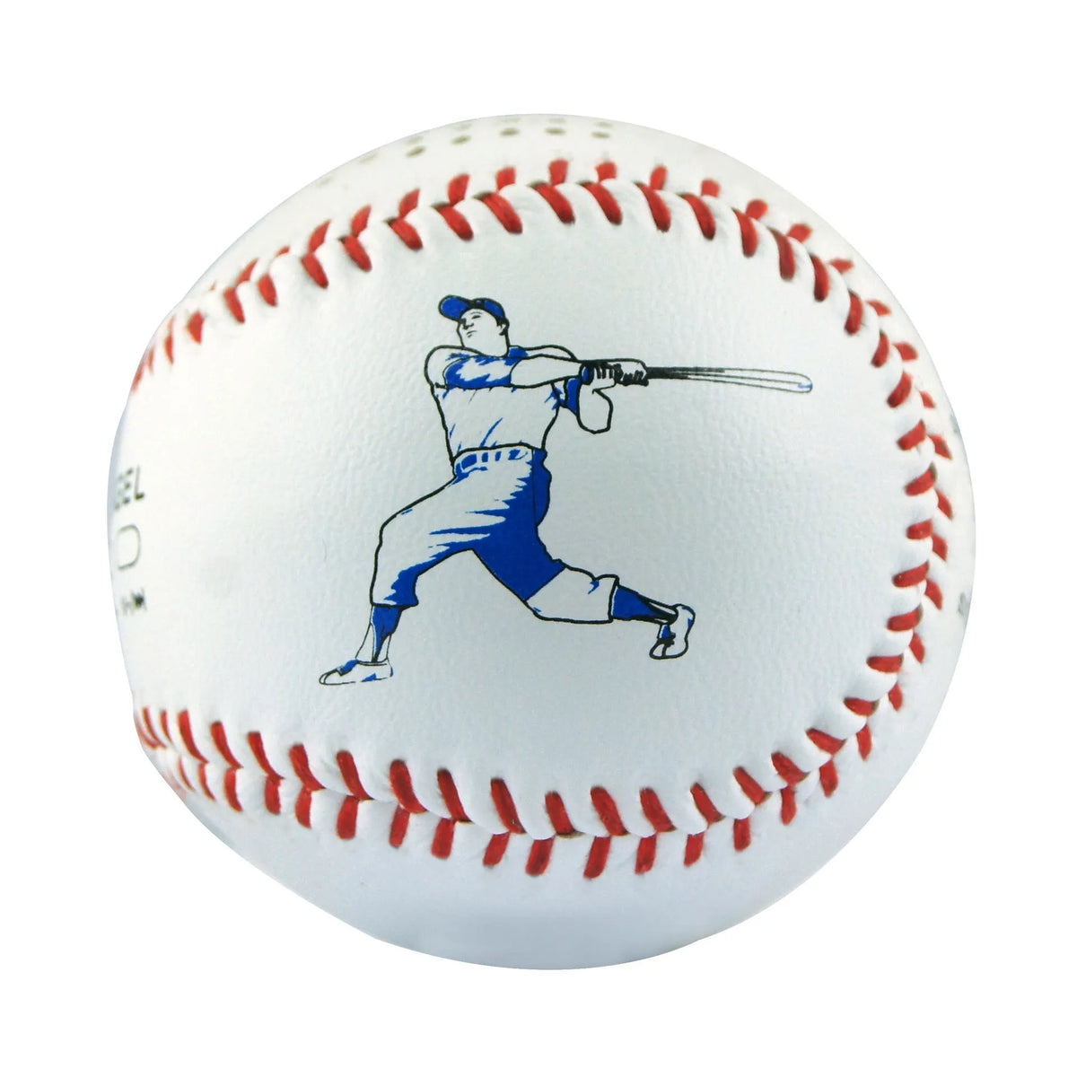 Baseball home design Bluetooth speaker in green colour showing front grille and USB port