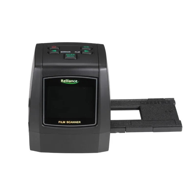 14 megapixel film scanner and USB MSDC photo slide viewer with LCD display for converting multiple film formats