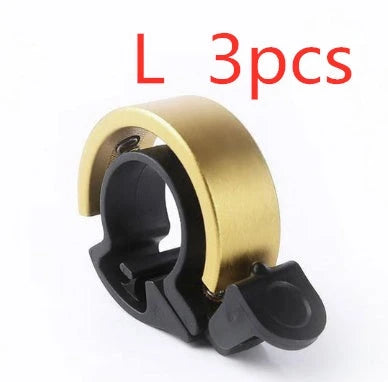 Sleek aluminum alloy bicycle bell with advanced sound alarm for safe cycling on mountain bikes and road bikes