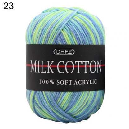 Multi-color jacquard knitting yarn for vibrant DIY projects