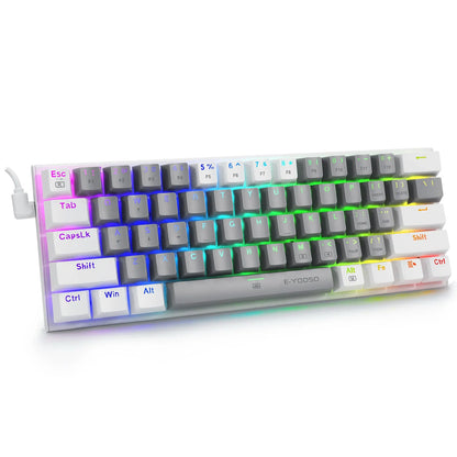 Aluminium alloy mechanical keyboard key caps in black, grey, and green colour scheme