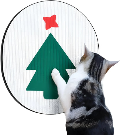 Wall-mounted cat scratching board measuring 35x44 cm with corrugated cardboard surface and catnip treatment