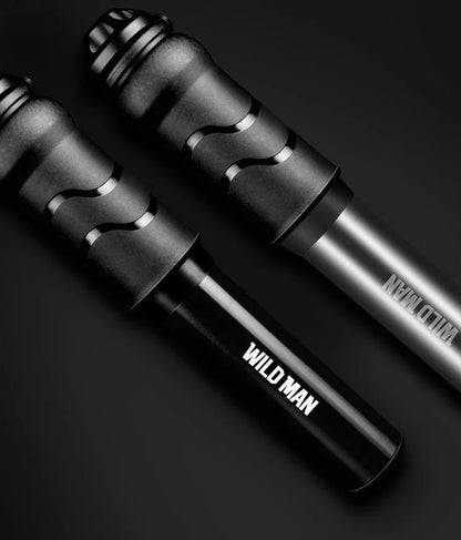 Premium high-pressure portable bicycle pump with built-in hose and versatile nozzle for mountain and road bikes