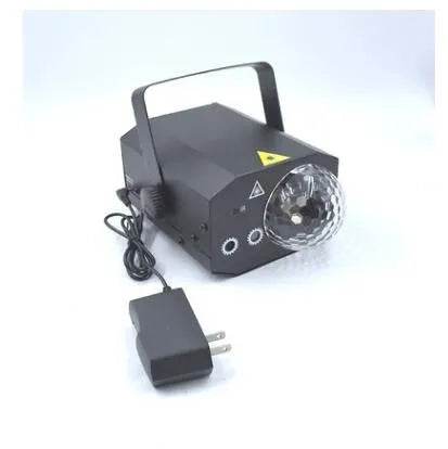 Black LED laser magic fan stage lighting equipment with remote control for KTV and bar installations