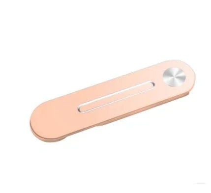 Adjustable laptop side mount with tablet bracket in silver, black, and rose gold