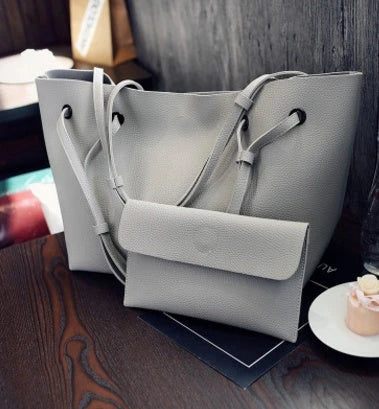 Stylish tote bag made from premium PU leather with a detachable crossbody strap for versatile wear