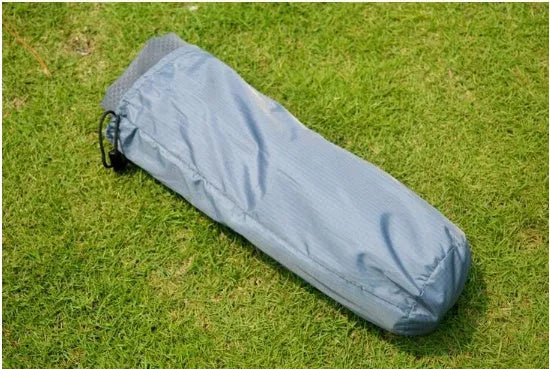 AT6746 lightweight aluminum alloy portable folding camp bed in grey, blue, green, or black