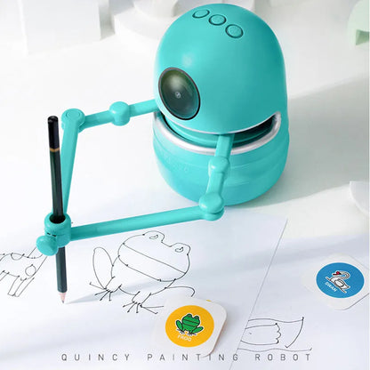 Painting robot for children, ABS plastic, 153 x 105 mm, English version with suction cup base