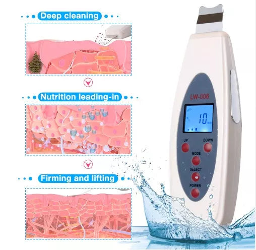 Shovel Skin Blackhead Cleaner with ultrasonic vibration for deep skin cleansing