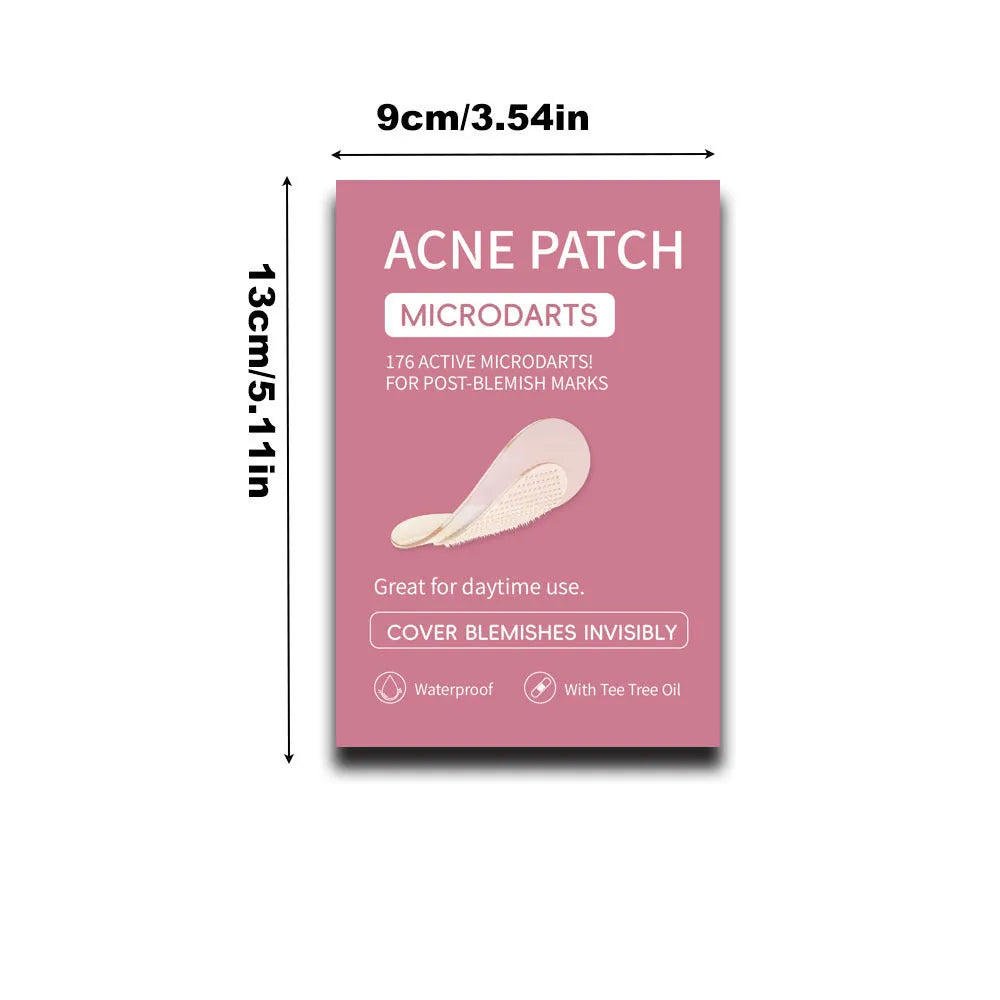 9 hydrocolloid acne patches for pimple desalting treatment in clear packaging