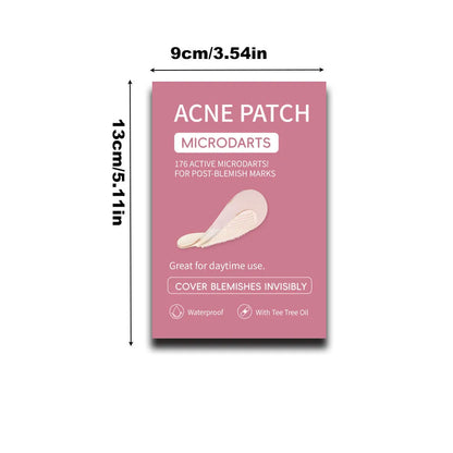 9 hydrocolloid acne patches for pimple desalting treatment in clear packaging