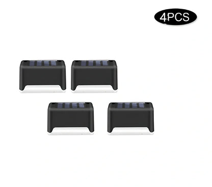 Coffee-coloured solar step light with amorphous silicon panel for outdoor staircase and garden illumination