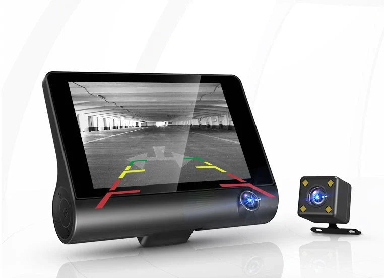 High-definition 1080p driving recorder with wide-angle lens, motion detection, and loop recording for clear video capture of road trips and driving incidents