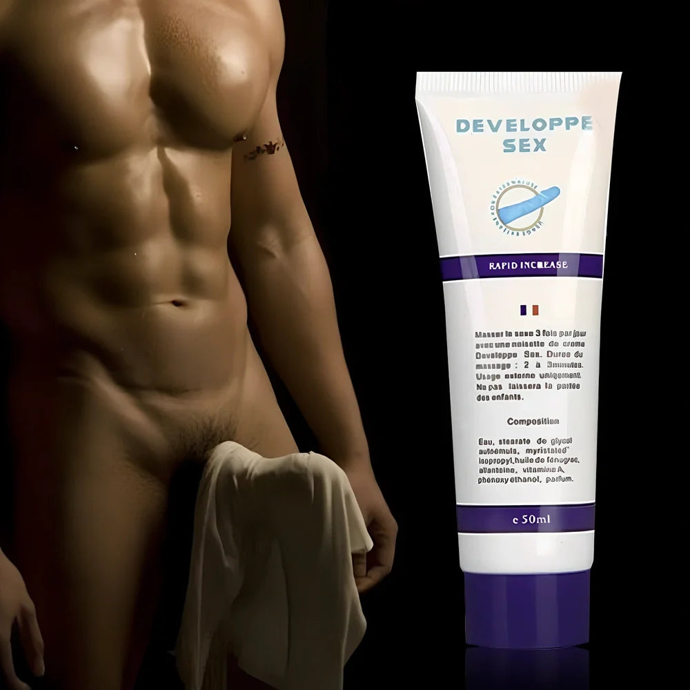 50ml transparent crocodile cream container for male exercise massage with plant extract formula