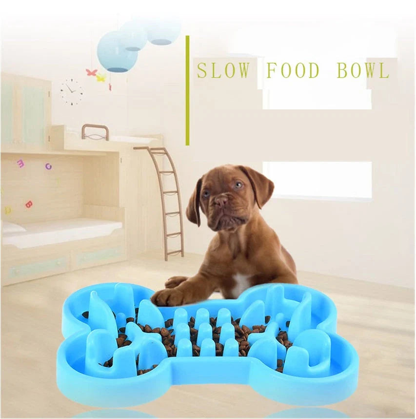 Slow-Eating Anti-Bloat Pet Bowl for Dogs - Innovative Maze Design, Durable Silicone Construction, and Variety of Vibrant Colors