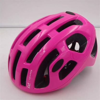 Adult bicycle helmet in vibrant colors with PC+EPS construction for safety and style
