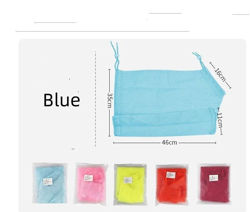 Multi-color anti-bite shower bag for secure and easy cat washing