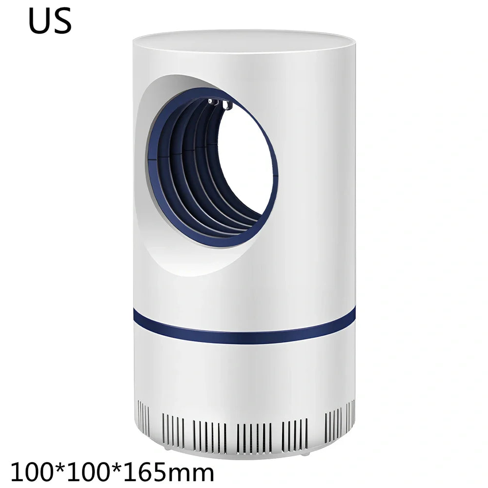 White mosquito killer with UV light, 12cm by 21.5cm, for indoor pest control