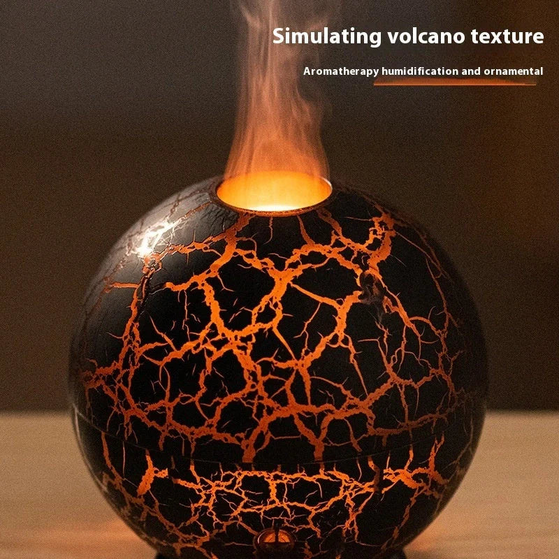 Stylish USB humidifier with essential oil diffuser, color-changing lights, and compact design for home or office use