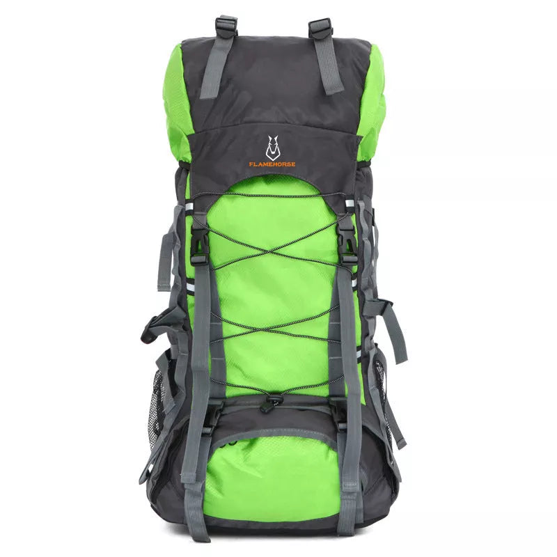 60L waterproof mountaineering backpack in various colors with anti-theft features